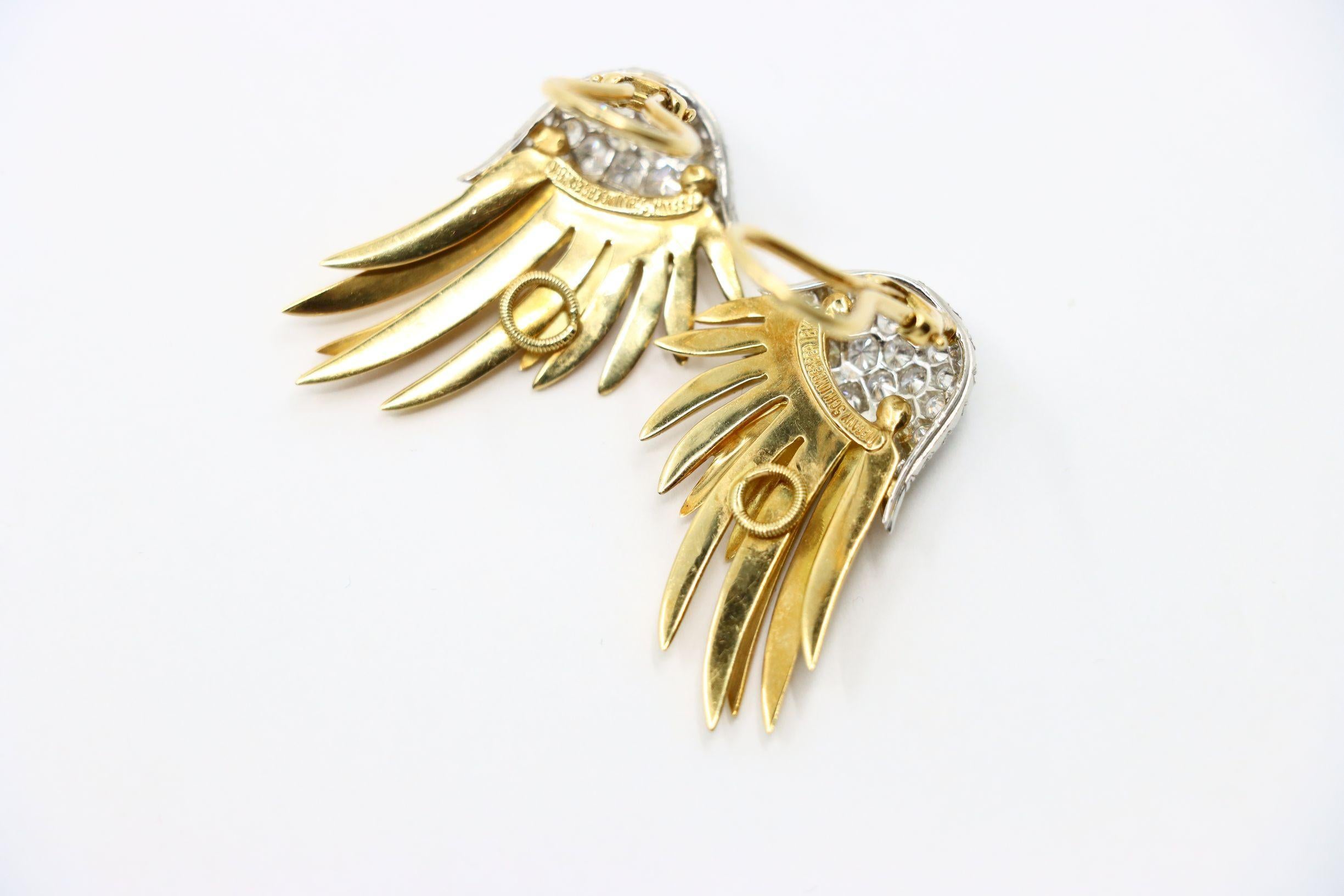 Tiffany & Co. 18K Gold Jean Schlumberger Flame Earrings 9