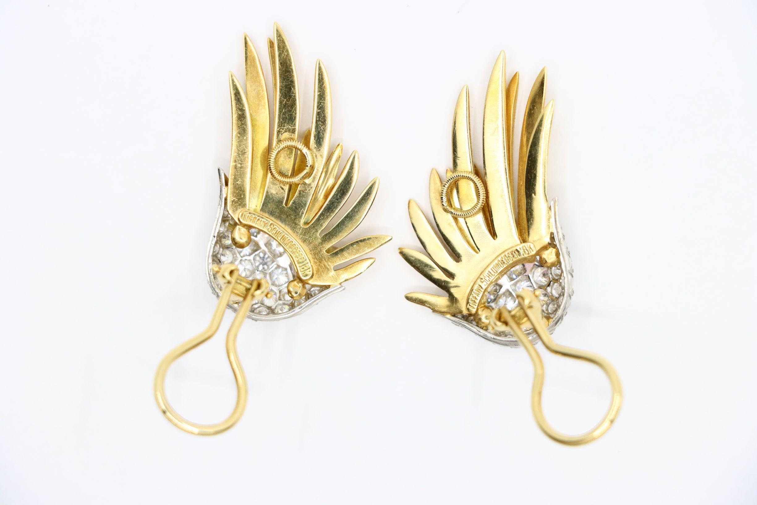 Tiffany & Co. 18K Gold Jean Schlumberger Flame Earrings 10