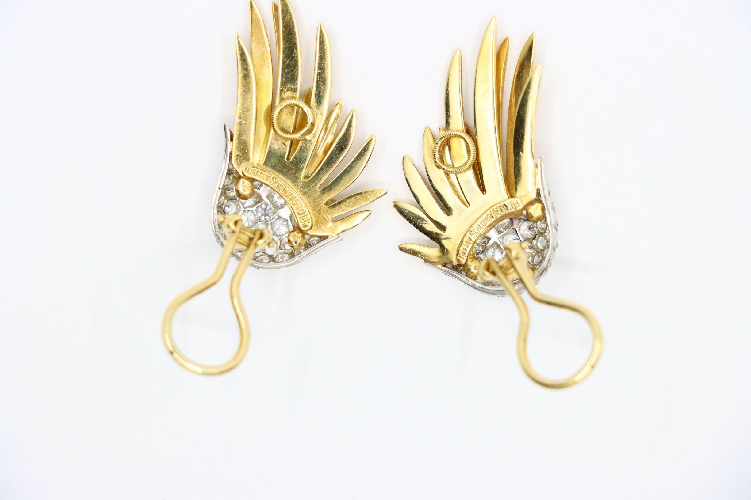 Tiffany & Co. 18K Gold Jean Schlumberger Flame Earrings 11