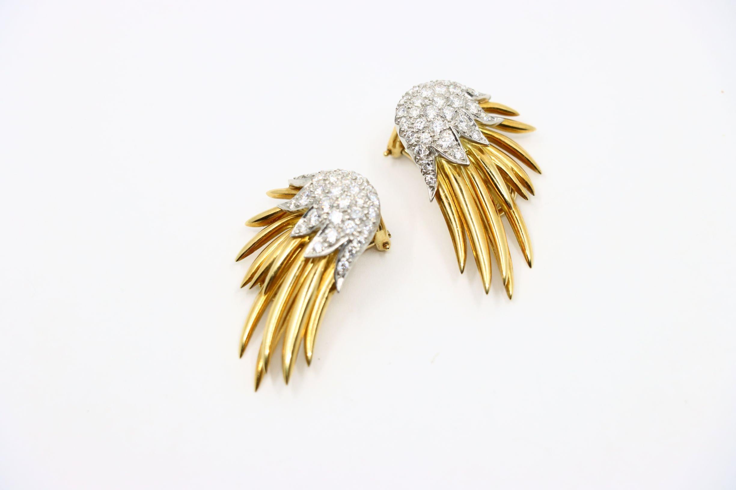 Tiffany & Co. 18K Gold Jean Schlumberger Flame Earrings 4