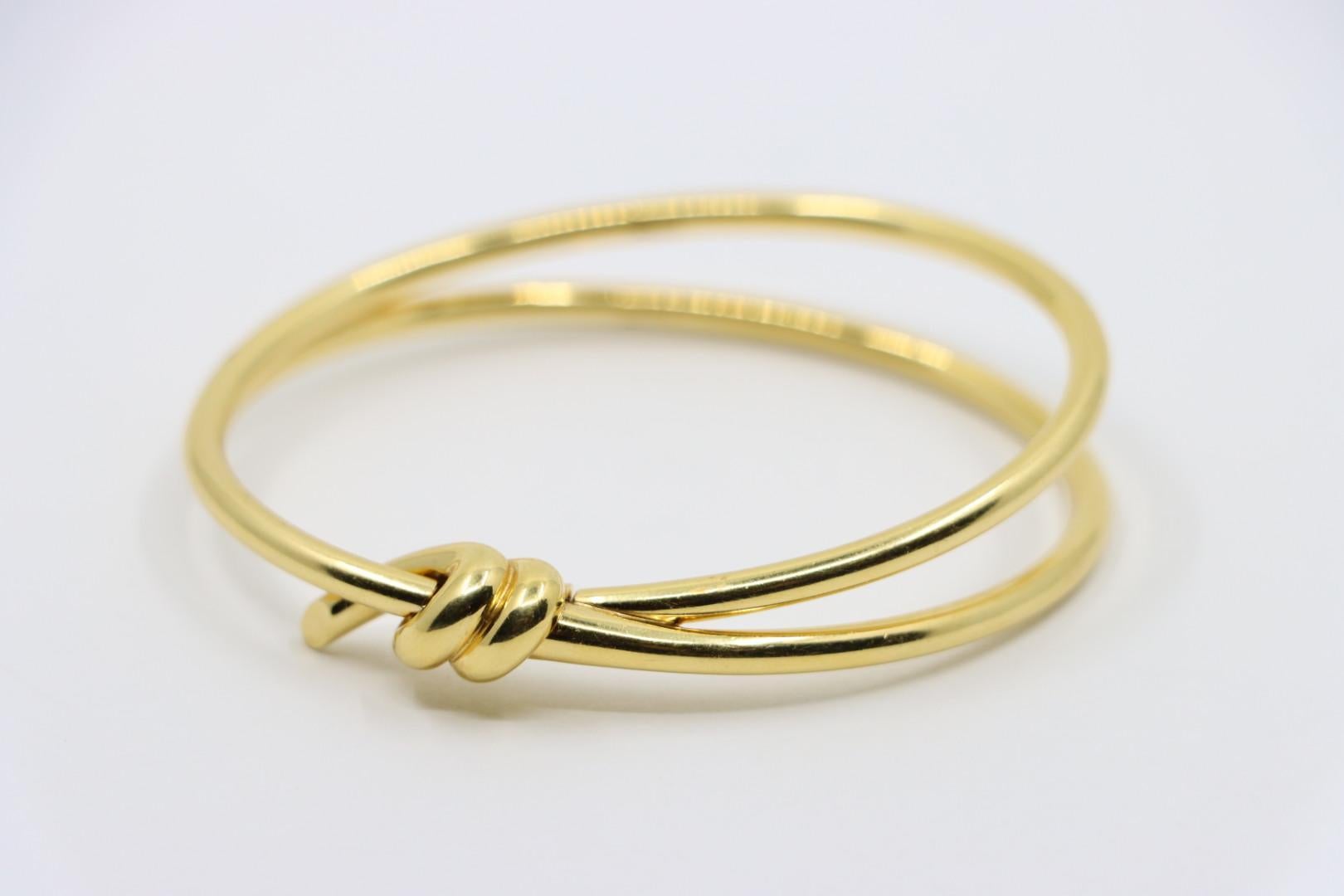 tiffany double row hinged bangle