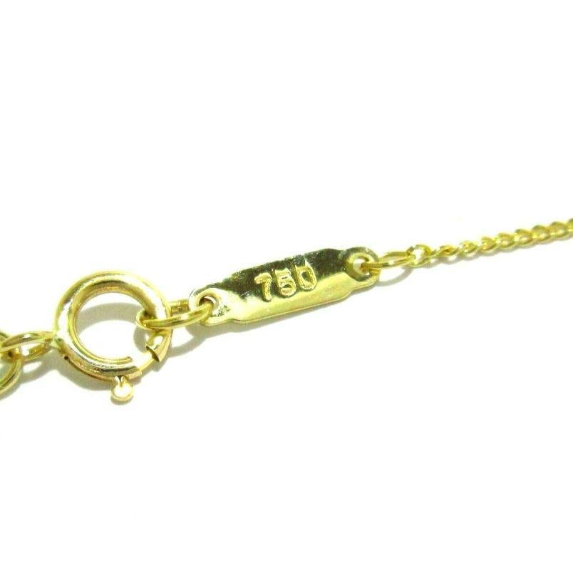 Tiffany & Co. 18k Gold Blatt Herz-Anhänger Halskette im Angebot 3