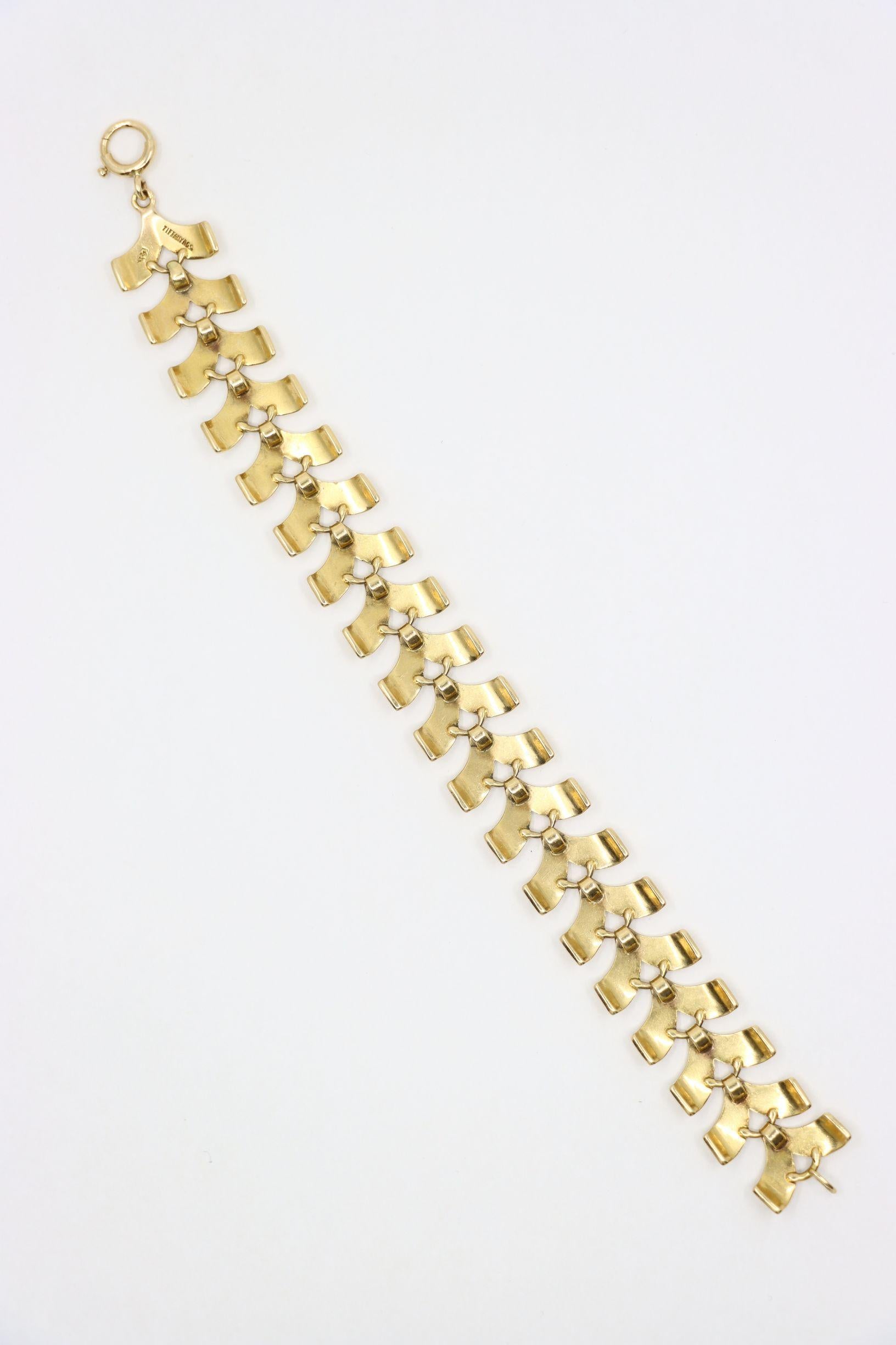 Tiffany & Co. 18K Gold Link Bracelet For Sale 2