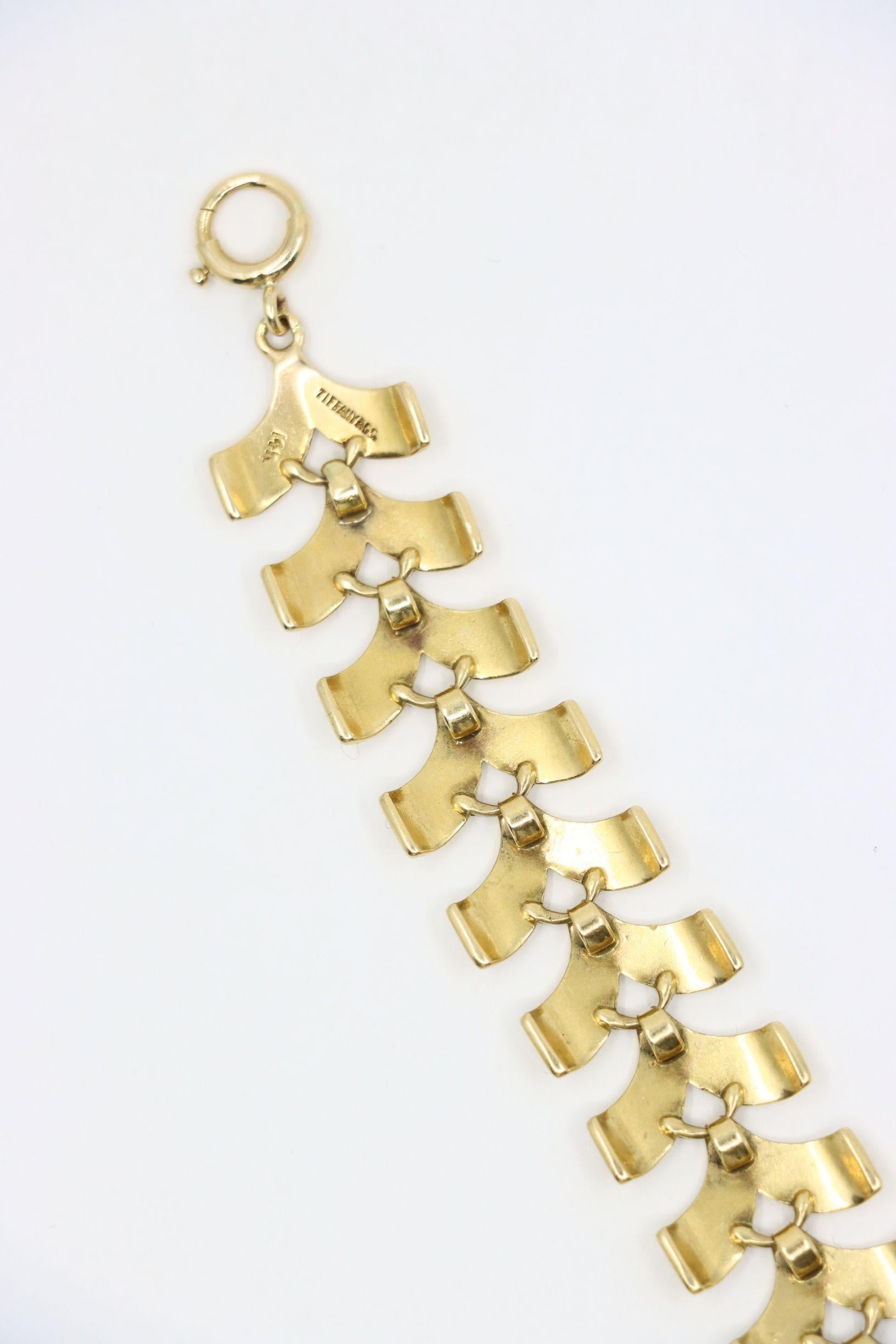 Tiffany & Co. 18K Gold Link Bracelet For Sale 3