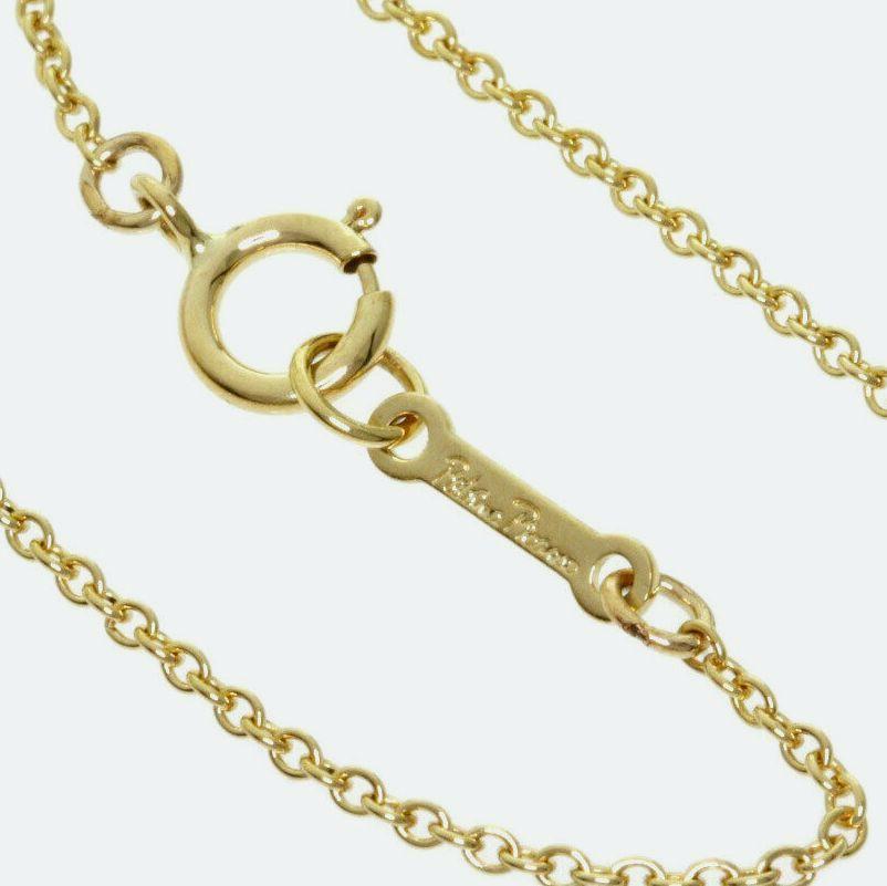 TIFFANY & Co. 18K Gold Paloma Picasso Diamond Loving Heart Pendant Necklace For Sale 1