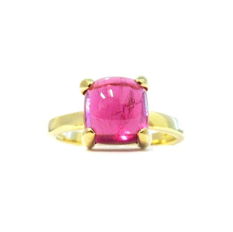 Tiffany and Co. 18k Gold Paloma Picasso Rubellite Sugar Ring 5 For Sale ...
