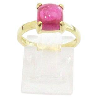 Tiffany & Co. 18k Gold Paloma Picasso Rubellite Sugar Ring 5 For Sale