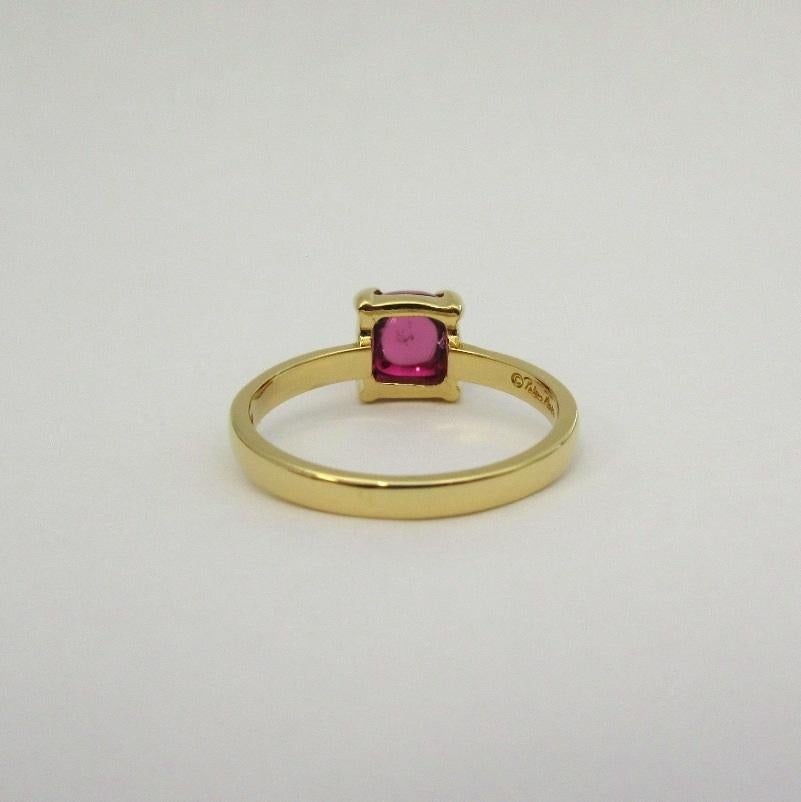Women's Tiffany & Co. 18k Gold Paloma Picasso Rubellite Sugar Ring 7.5 For Sale