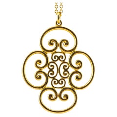 Tiffany & Co. 18K Gold Paloma Picasso Venezia Goldoni Quadruplo Pendant Necklace
