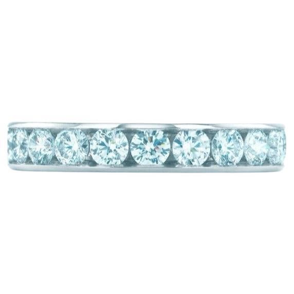 TIFFANY & Co. Bague en platine avec diamant en forme de cercle de 4mm 5.5