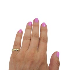 Tiffany & Co. 18k Gold & Platinum Accent Diamond Band Ring