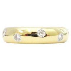 Tiffany & Co. Golding Co. 18K Platinum Diamond Etoile Band Ring 5