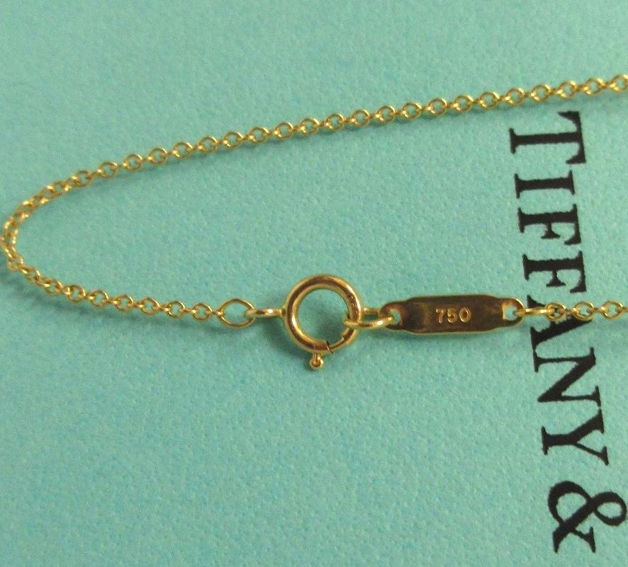 Tiffany & Co. 18k Gold Platinum Etoile Five Diamonds Heart Pendant Necklace 1