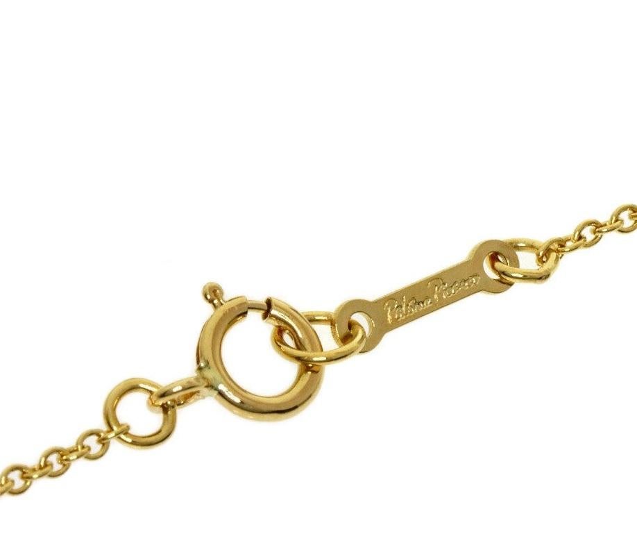 Tiffany & Co. 18 Karat Gold Platin Paloma Picasso Diamant x Anhänger Halskette 3