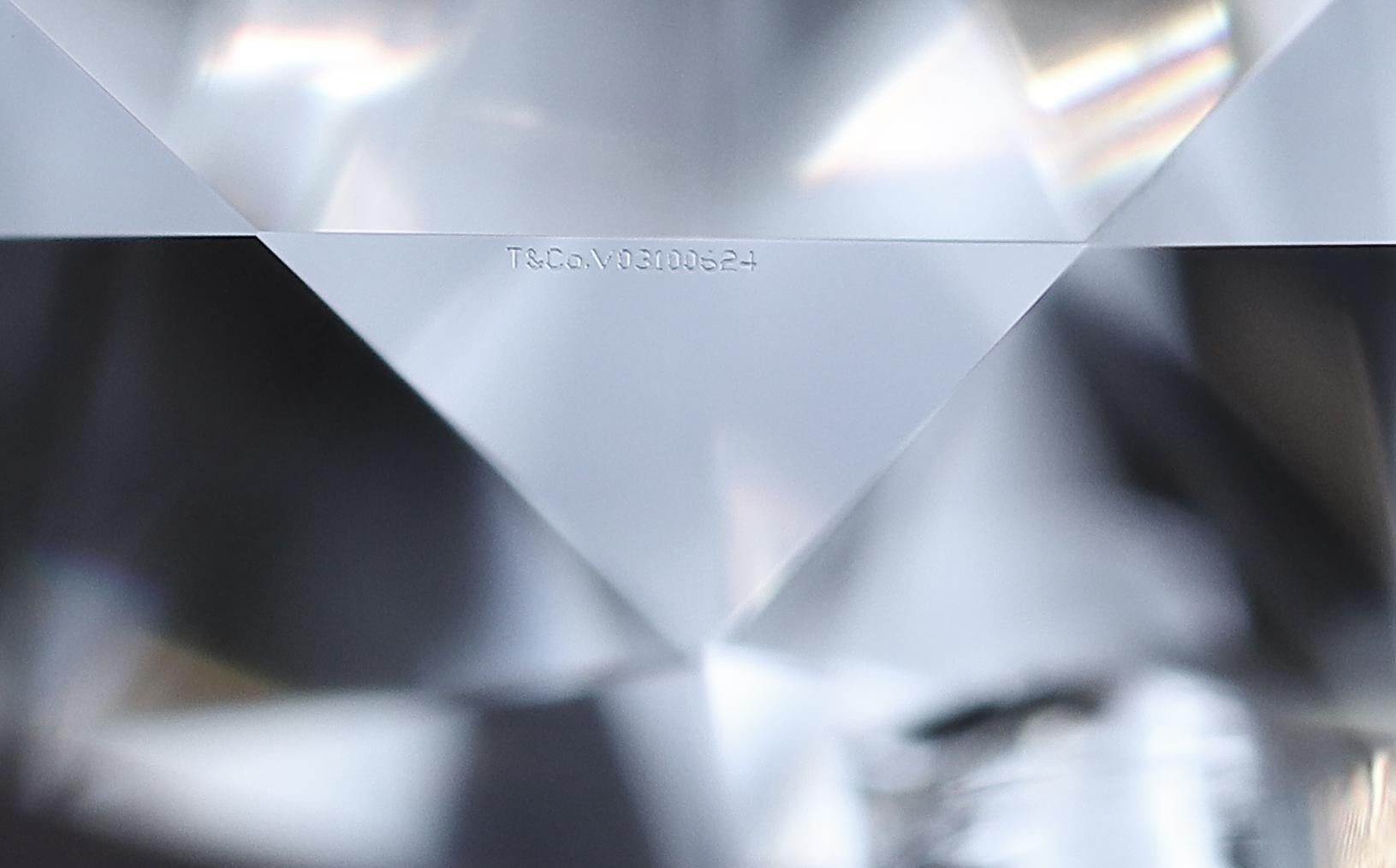 Tiffany & Co. 18k Gold Platinum Round Diamond Engagement Ring .91Ct IVS1 7