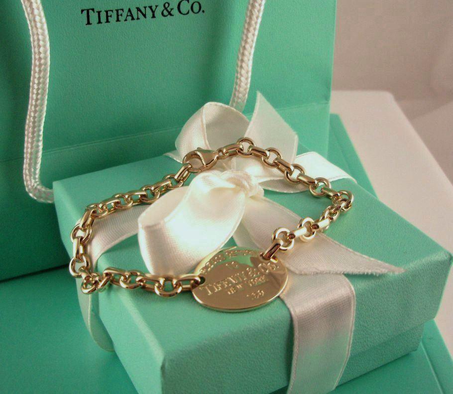 TIFFANY & Co. 18K Gold Rückkehr zu Tiffany Oval Tag-Armband, IFFANY & Co. 1