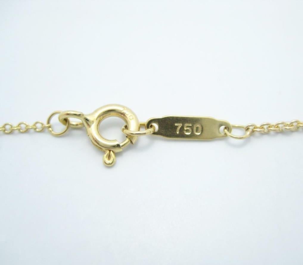 TIFFANY & Co. 18K Gold Rosebud Cross Pendant Necklace  For Sale 2