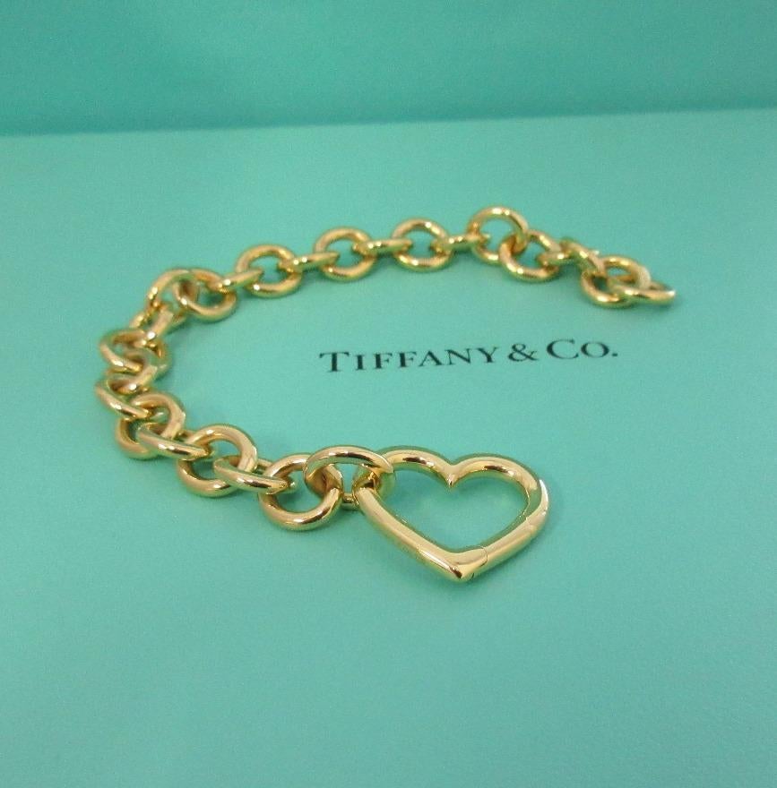 tiffany heart tag bracelet gold