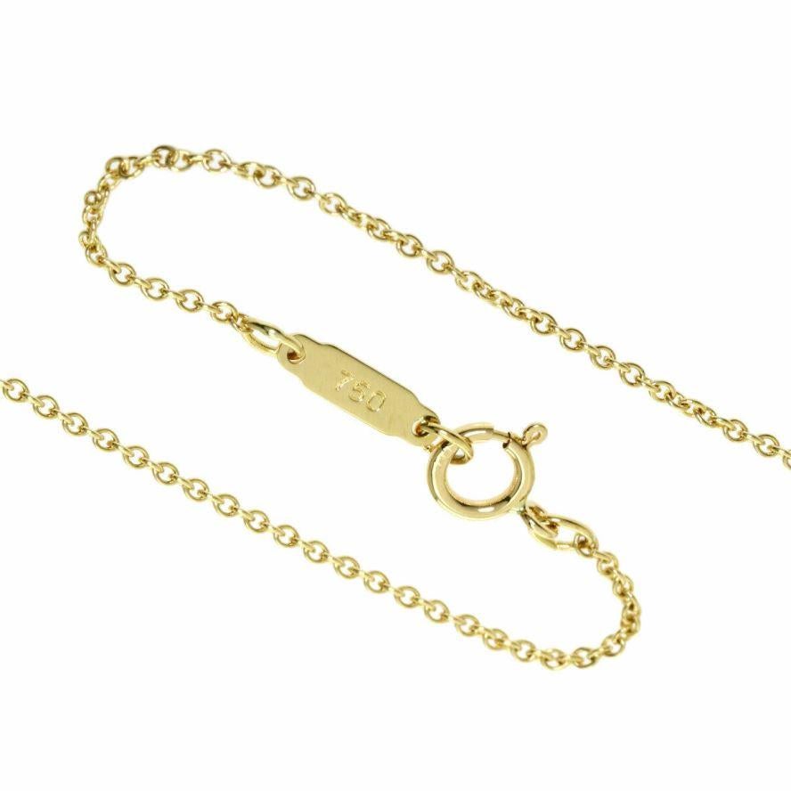 TIFFANY & Co. 18K Gold Scroll Pendant Necklace  For Sale 2