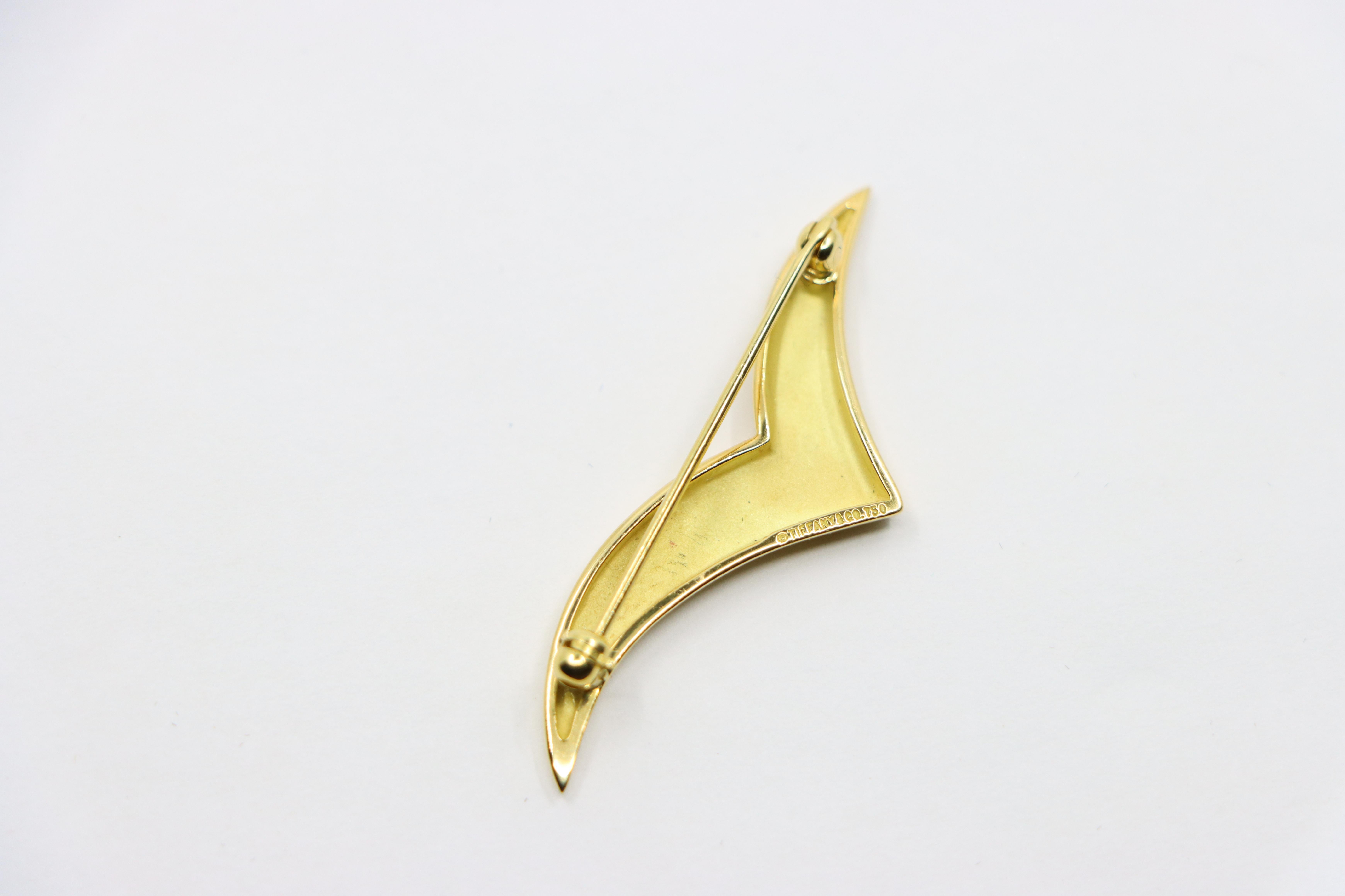 Tiffany & Co. 18K Gold Seagull Brooch For Sale 6