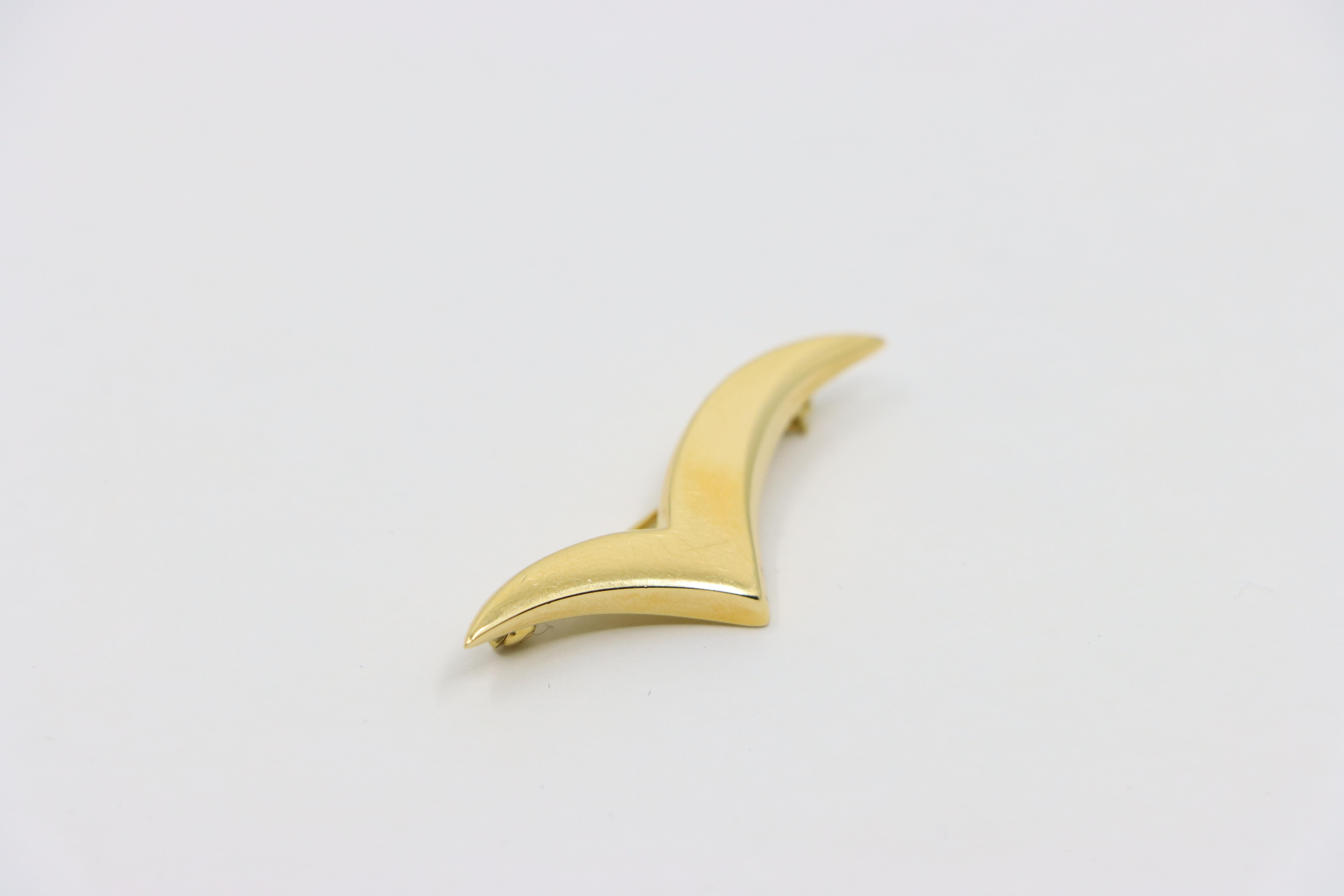 Tiffany & Co. 18K Gold Seagull Brooch For Sale 5