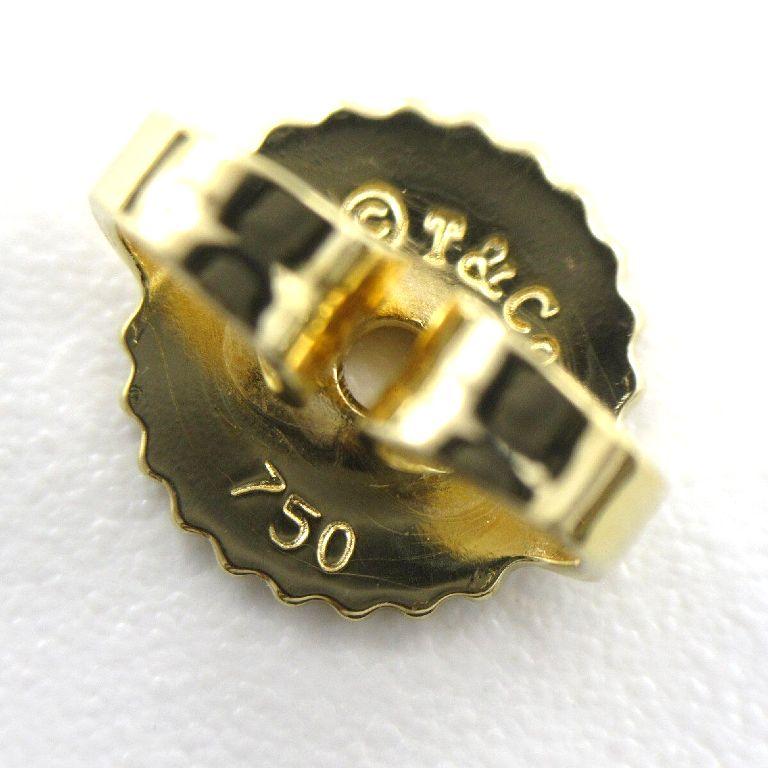 TIFFANY & Co. 18K Gold Signature Diamond Pearl Drop Earrings 4