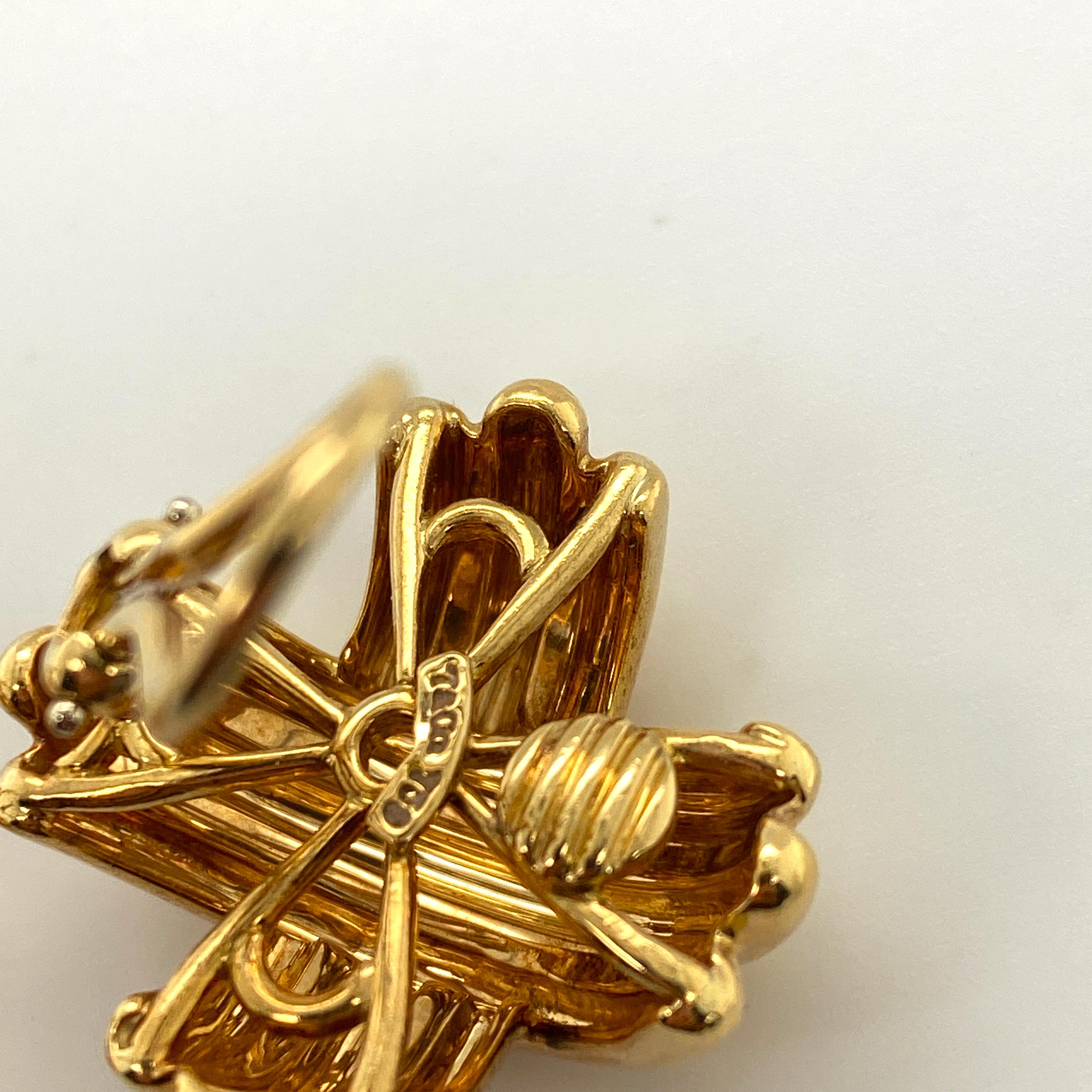 gold criss cross earrings