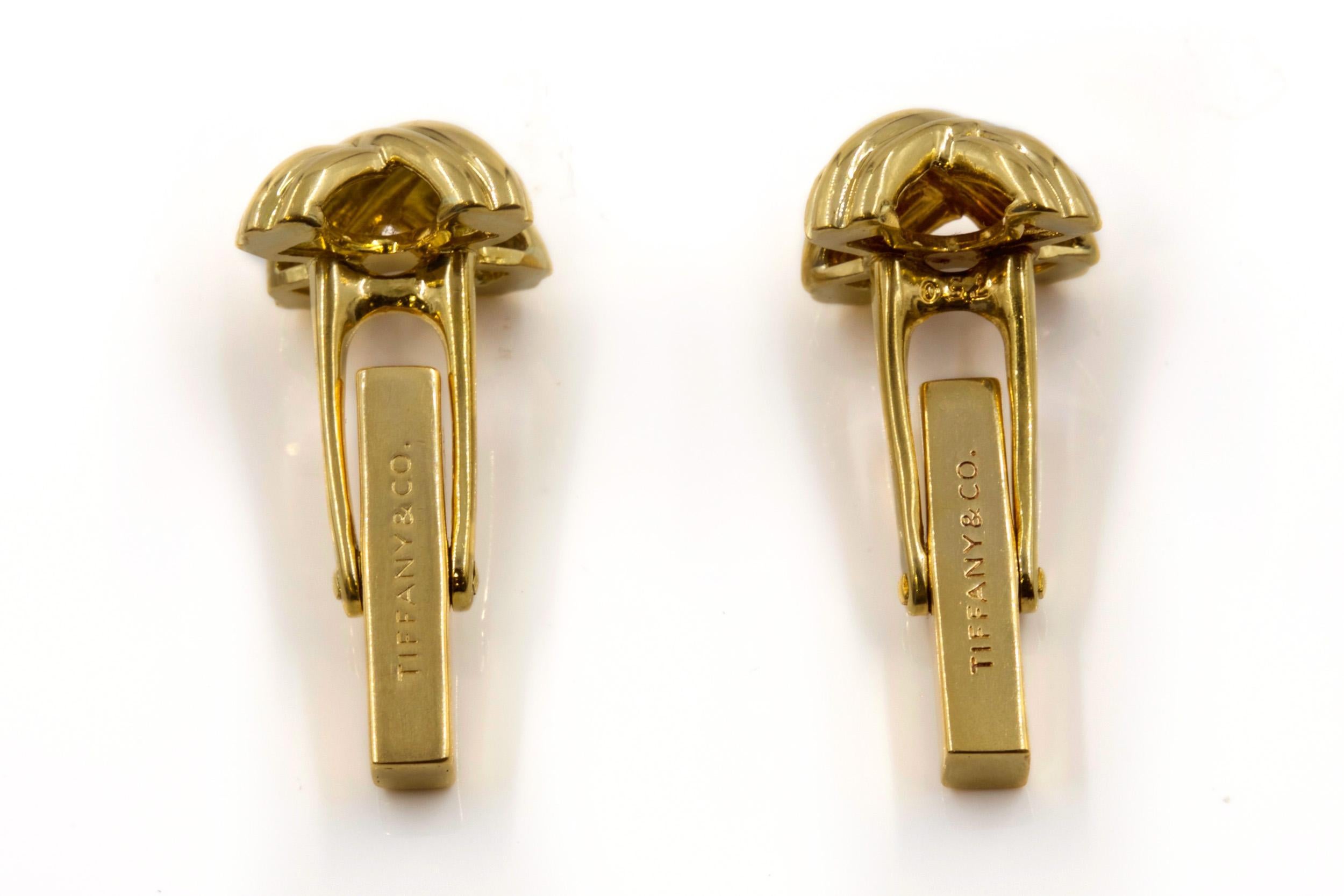 American Tiffany & Co. 18k Gold “Signature X” Cufflinks, a Pair