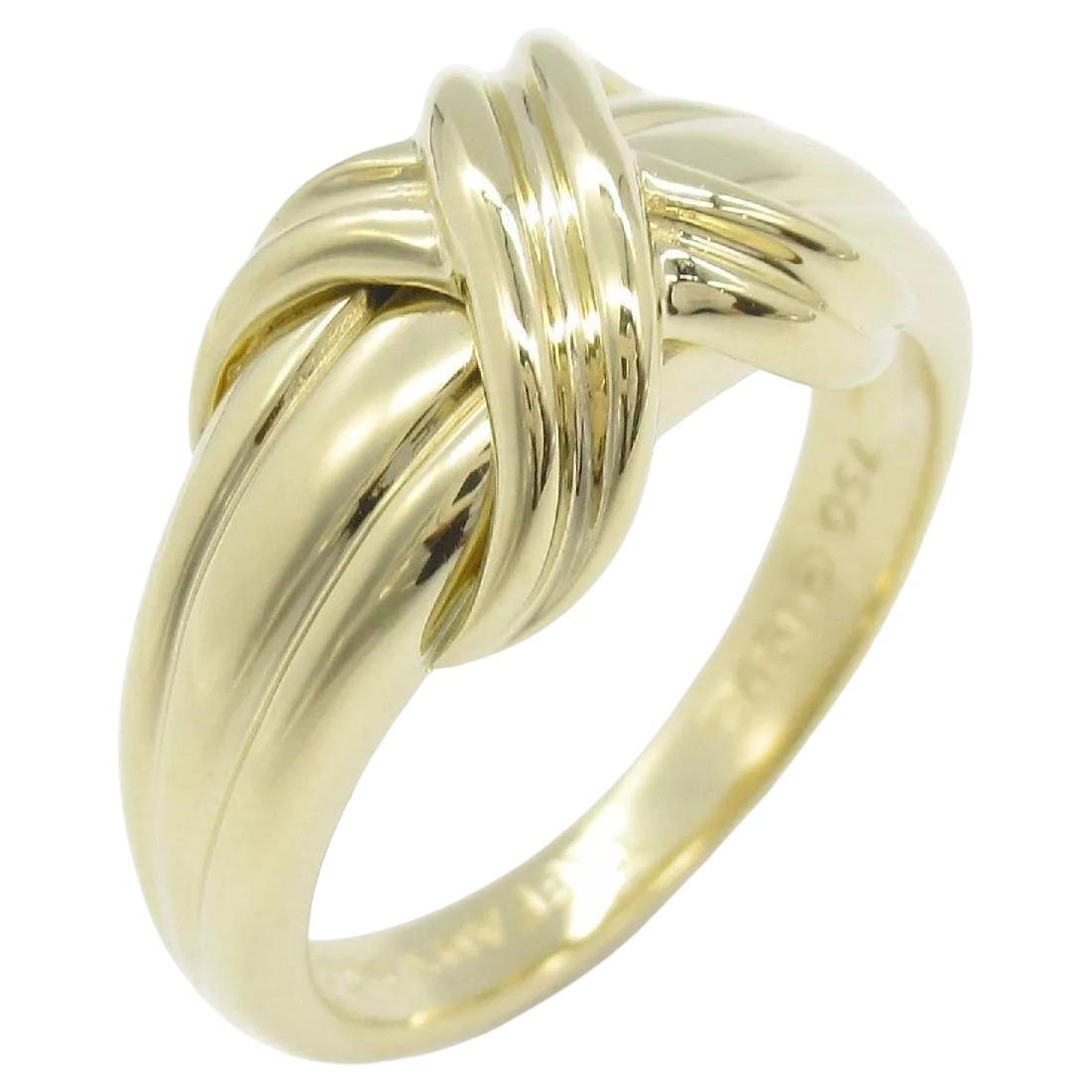 TIFFANY & Co. 18K Gold Signature X Ring 6