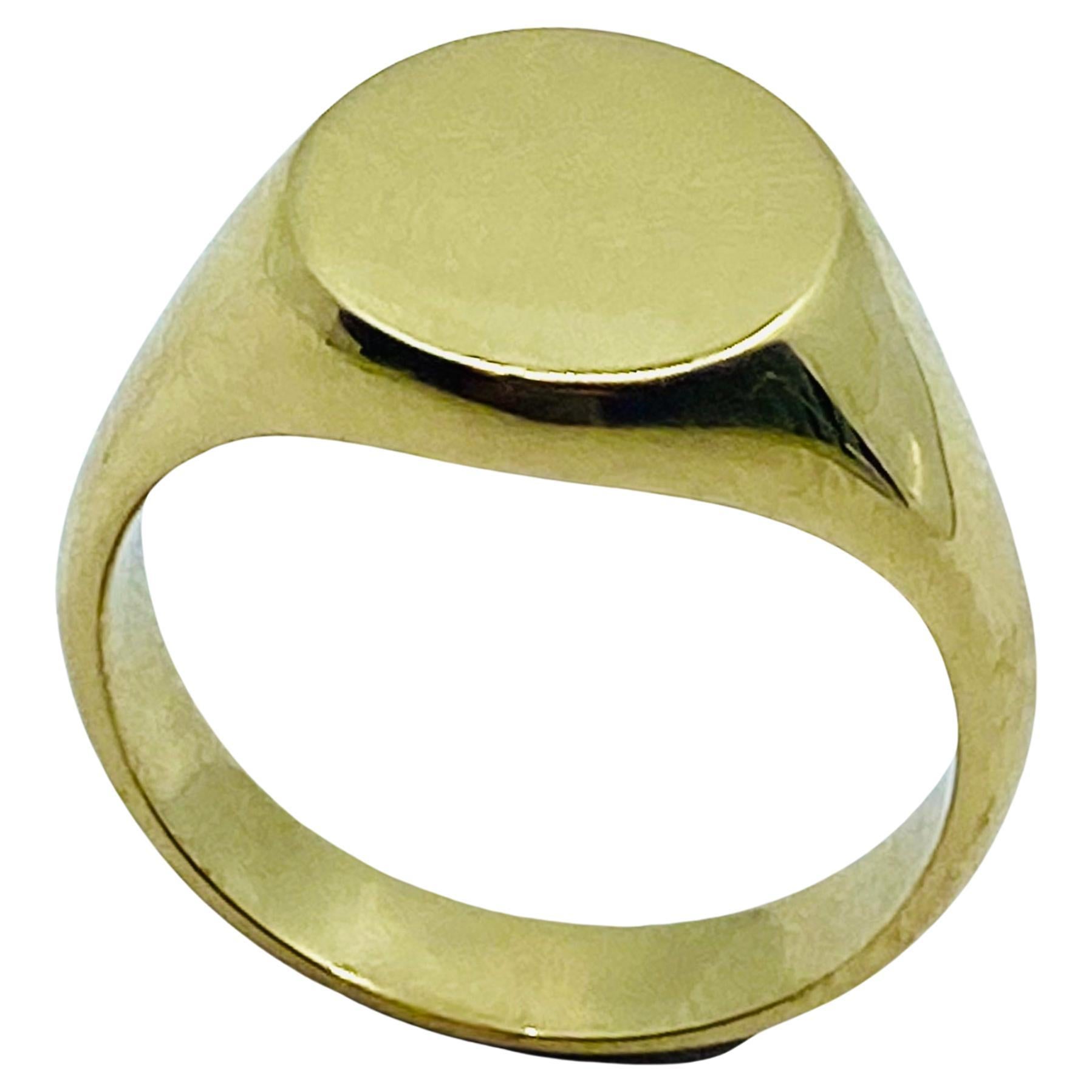Tiffany & Co. 18k Gold Signet Ring  For Sale 1