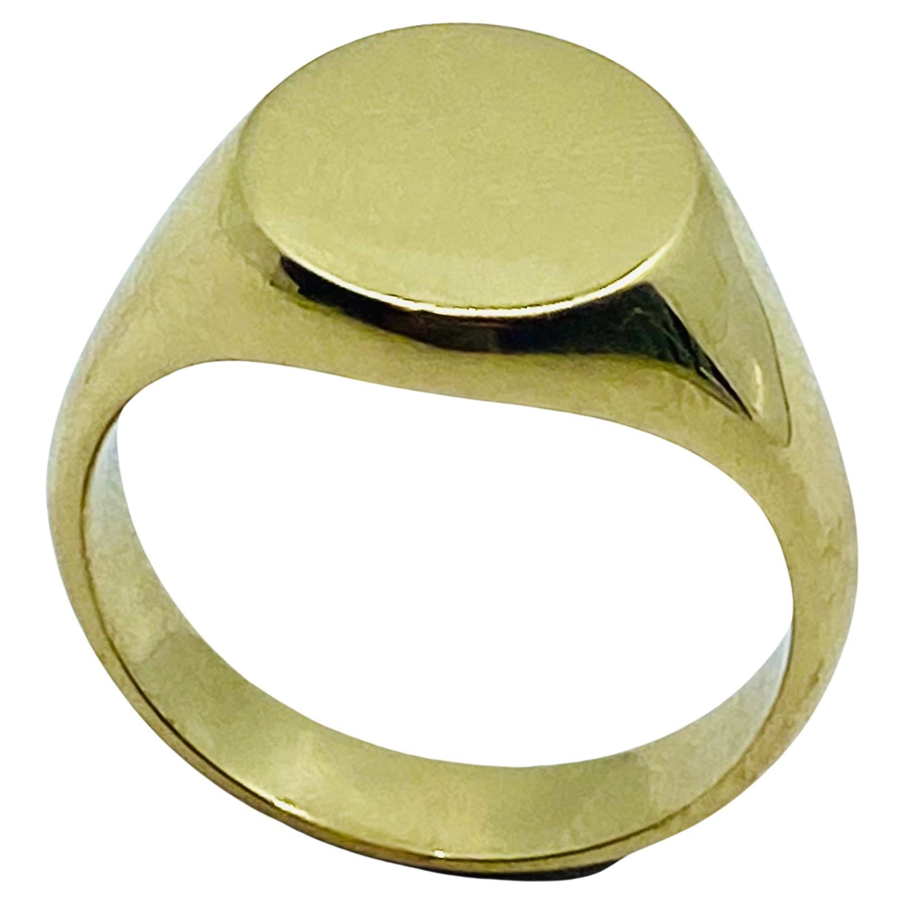 Tiffany & Co. 18k Gold Signet Ring 1