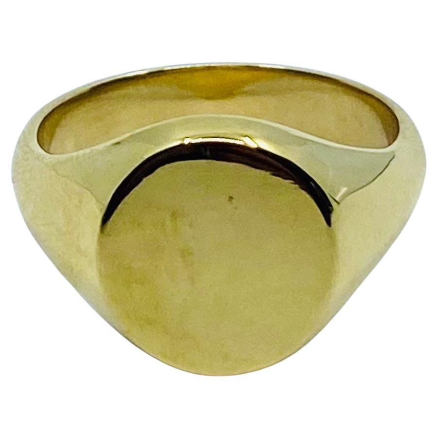 Tiffany & Co. 18k Gold Signet Ring  For Sale 3