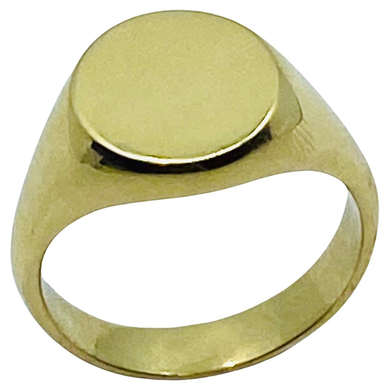 Tiffany & Co. 18k Gold Signet Ring  For Sale