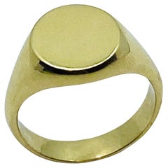Vintage Tiffany & Co. 18k Gold Signet Ring 