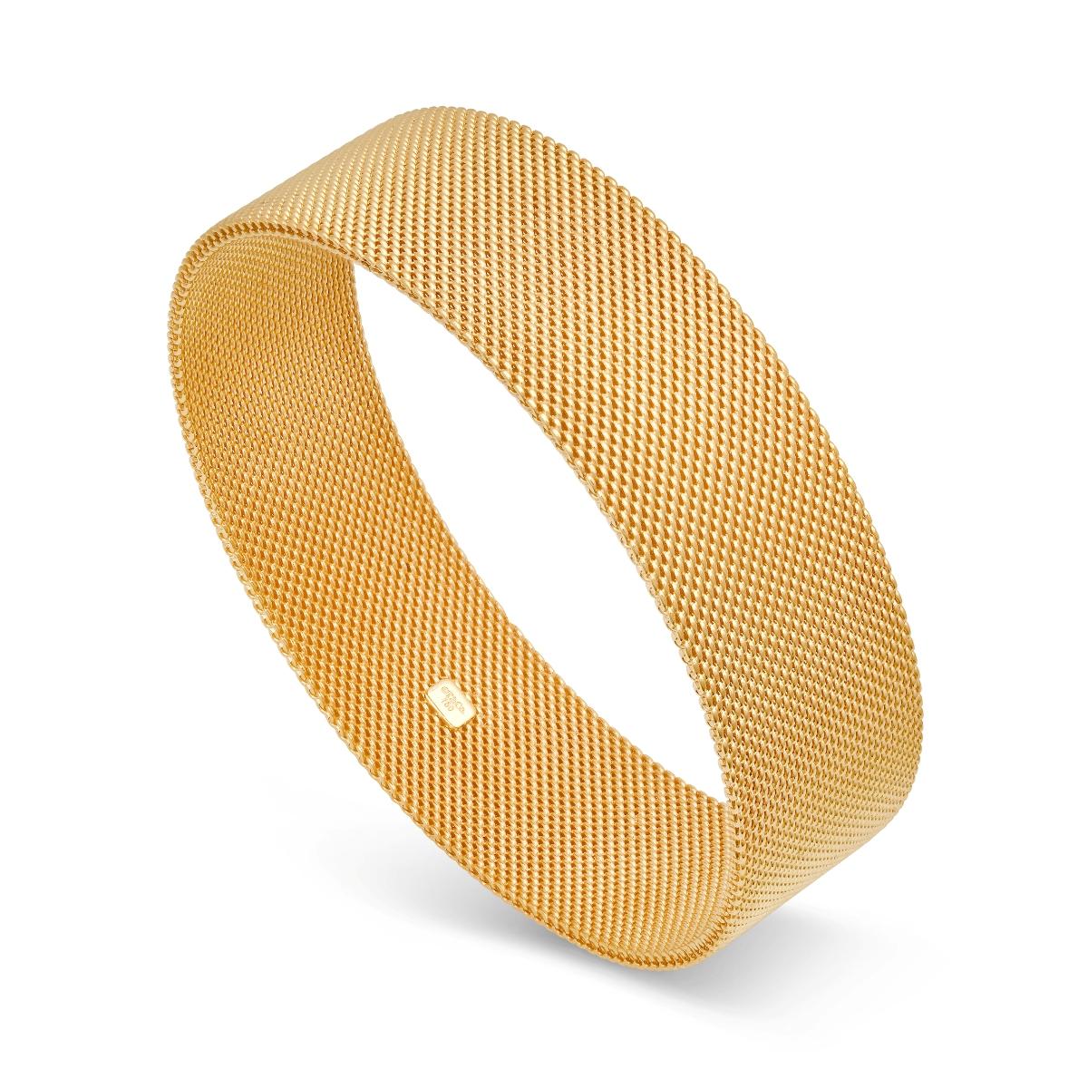 TIFFANY & Co. Somerset 18K Gold 17.5mm Wide Mesh Bangle Bracelet 

Metal: 18K Yellow Gold
Weight: 47.20 grams
Diameter: 62mm(2.44
