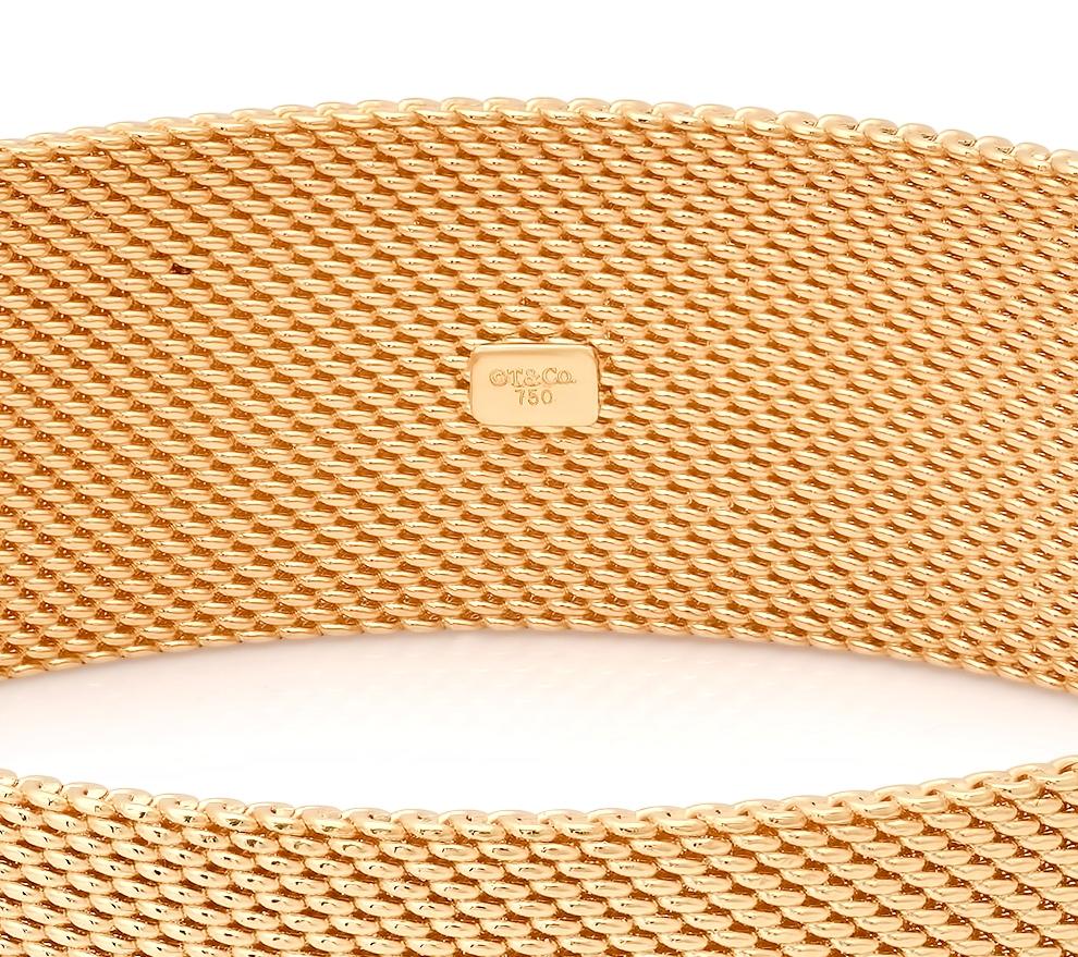 18k gold mesh bracelet