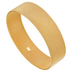 TIFFANY & Co. Somerset Bracelet jonc large en or 18 carats de 17,5 mm de large