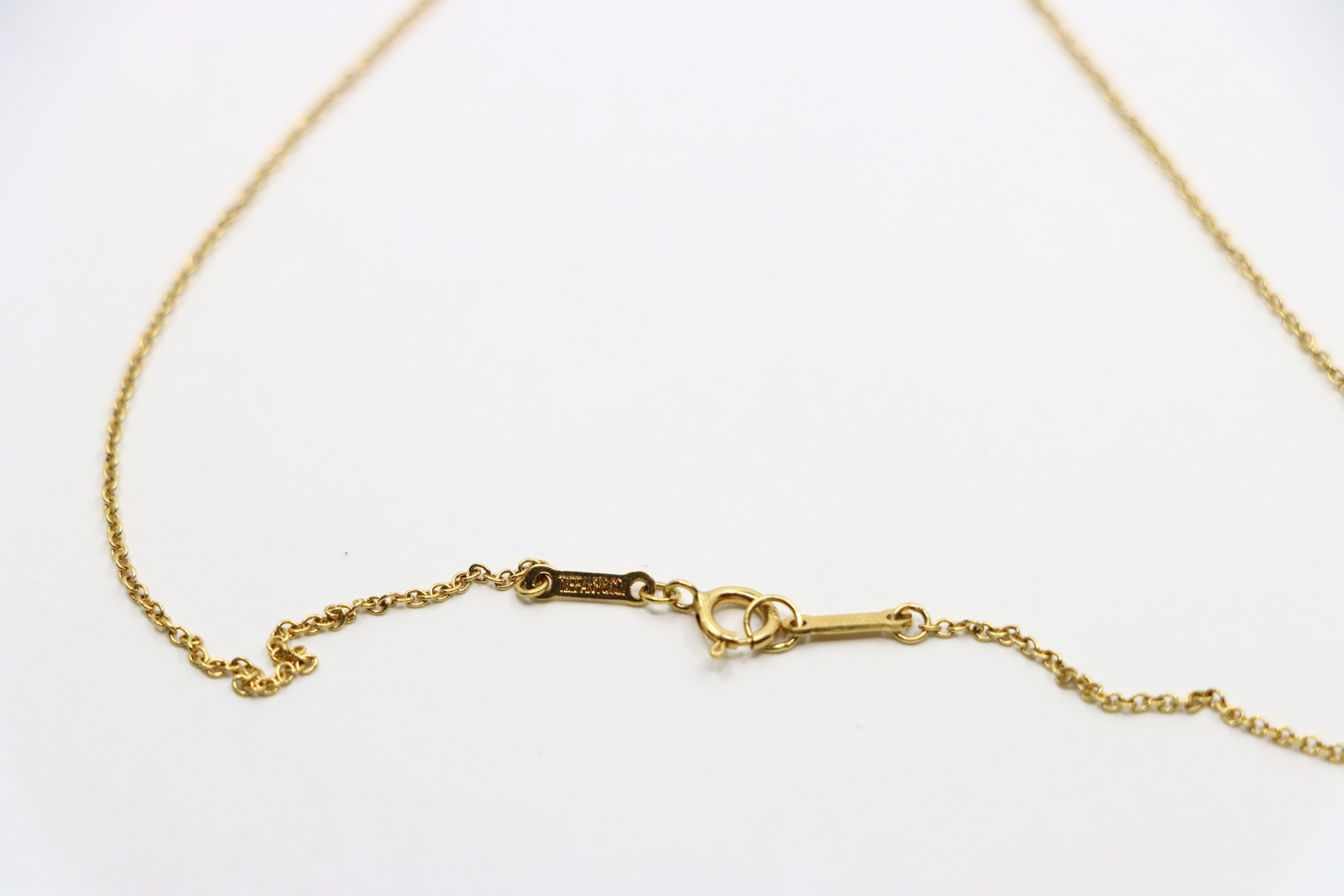 Tiffany & Co 18K Gold Starfish Pendant Necklace 7