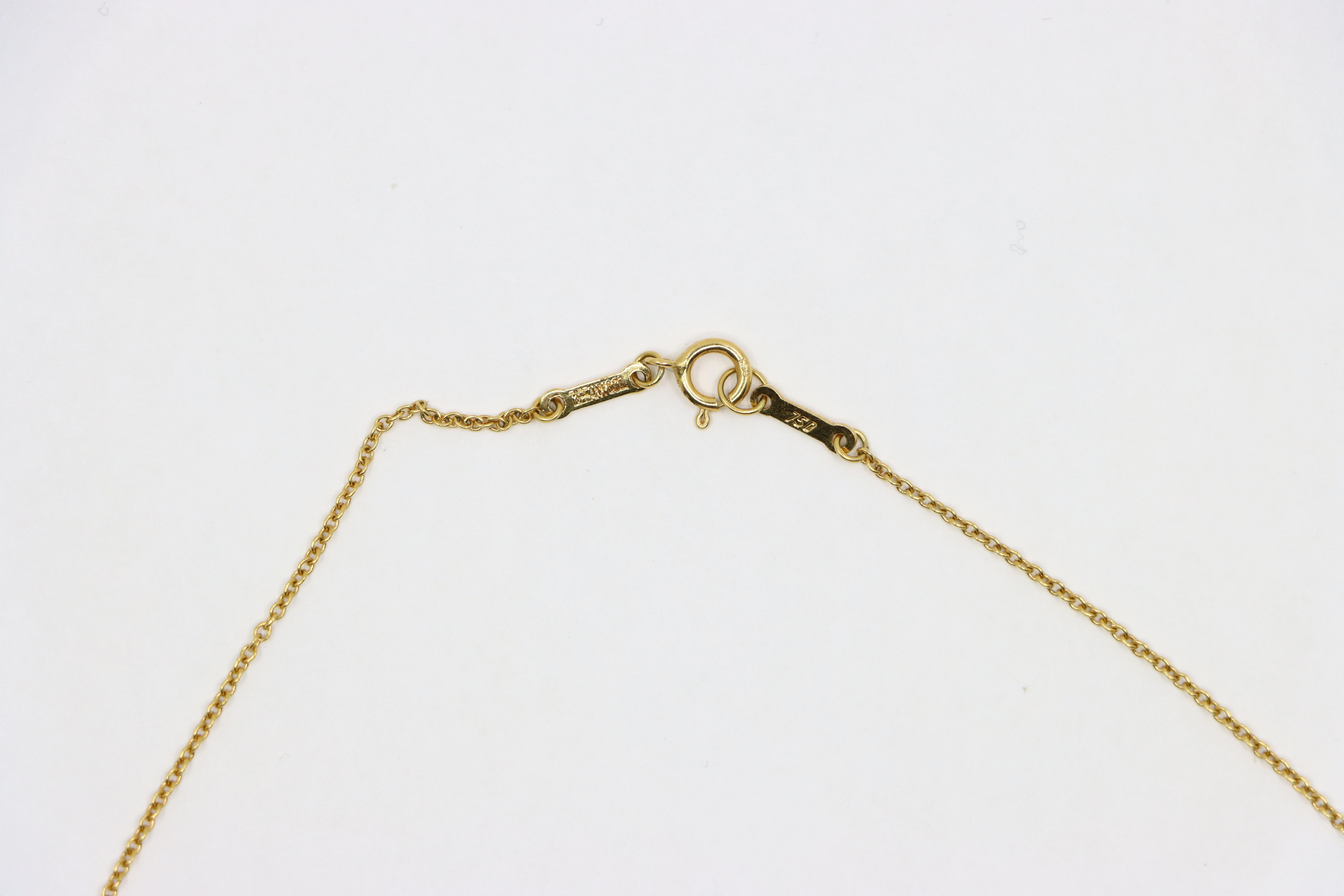 Tiffany & Co 18K Gold Starfish Pendant Necklace 5