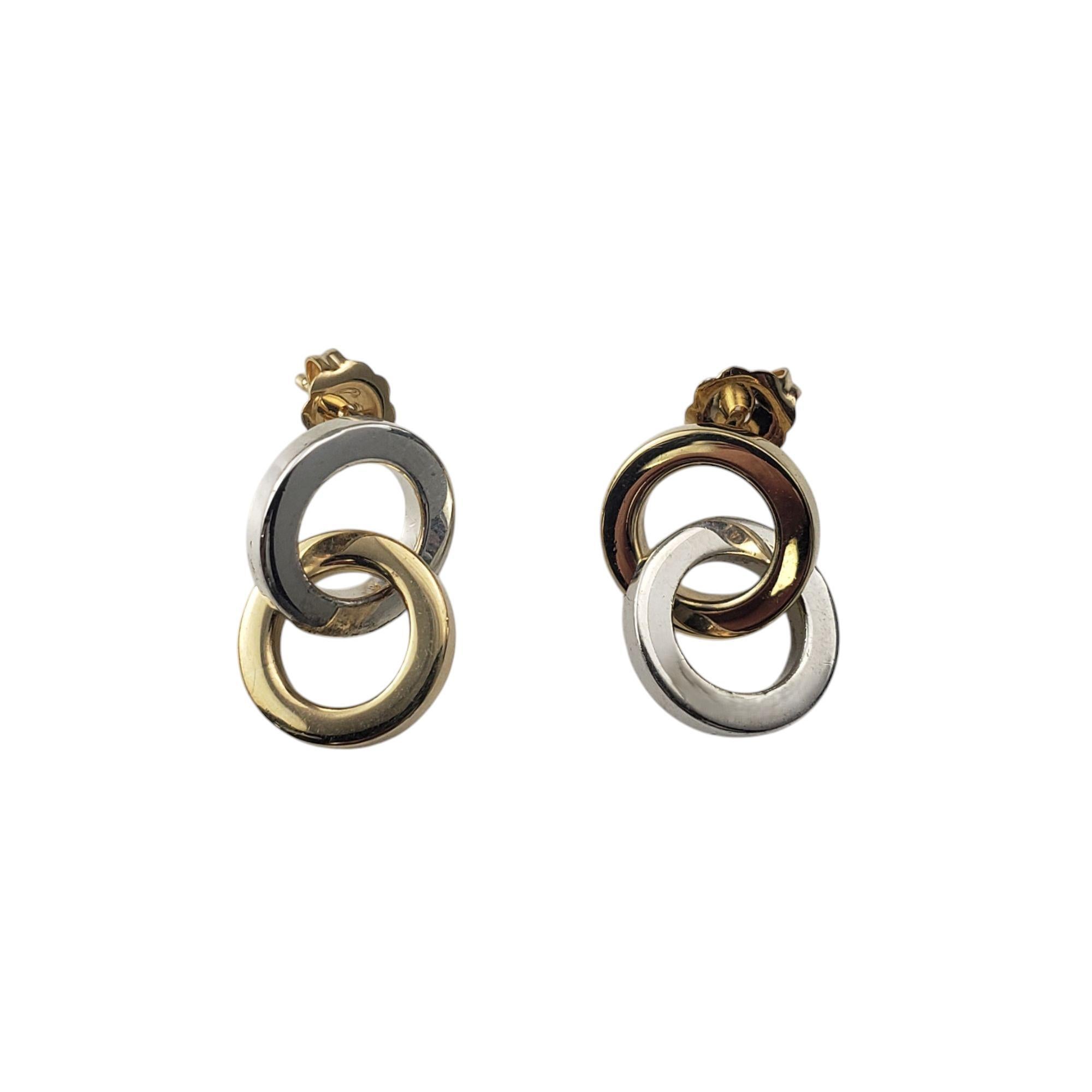 Tiffany 
Co. 18K Gold 
Sterling Silver Interlocking Circle Earrings #21037