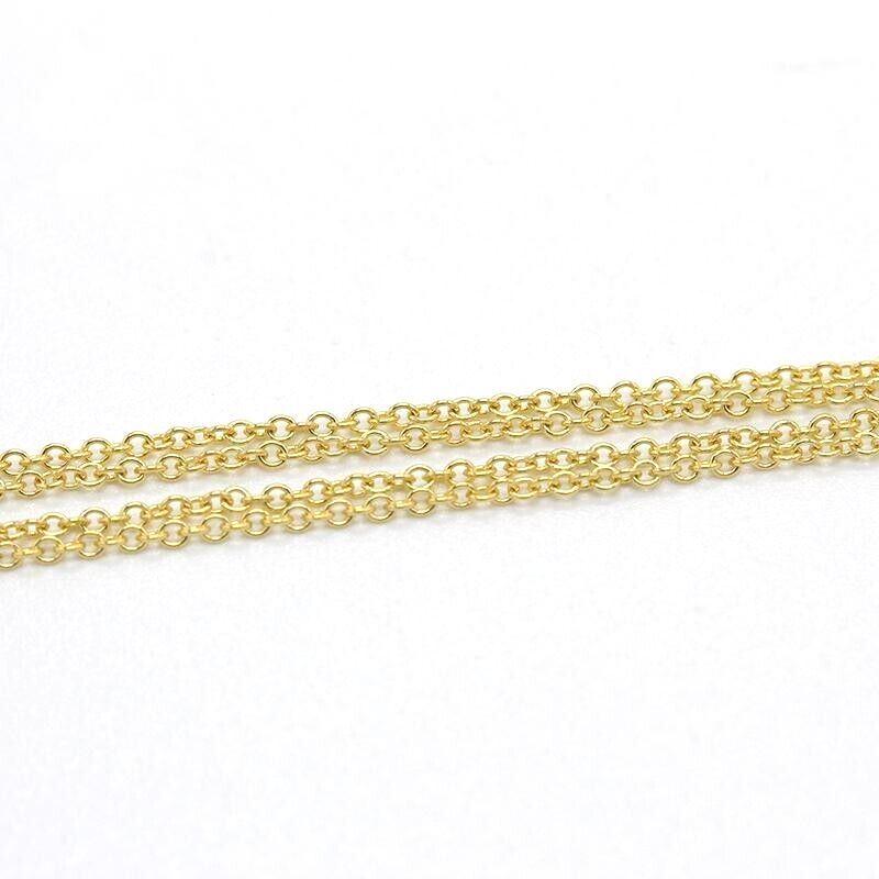 TIFFANY & Co. 18K Gold Stitch Cross Anhänger Halskette im Angebot 1