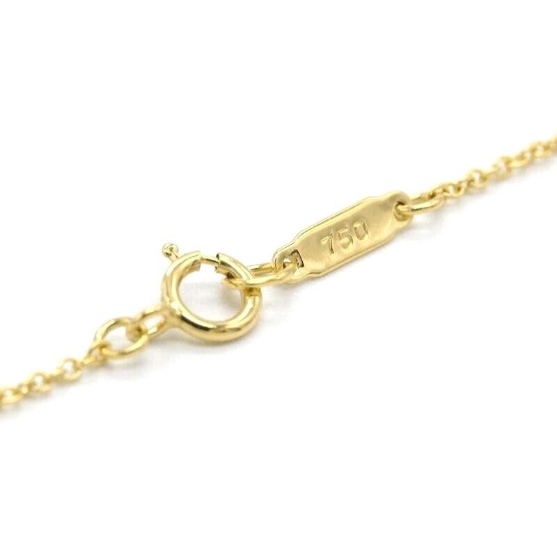 TIFFANY & Co. 18K Gold Stitch Cross Anhänger Halskette im Angebot 3