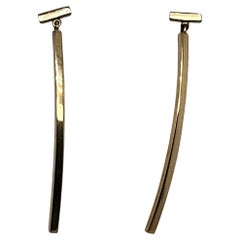 Tiffany & Co 18k Gold T Bar Earrings