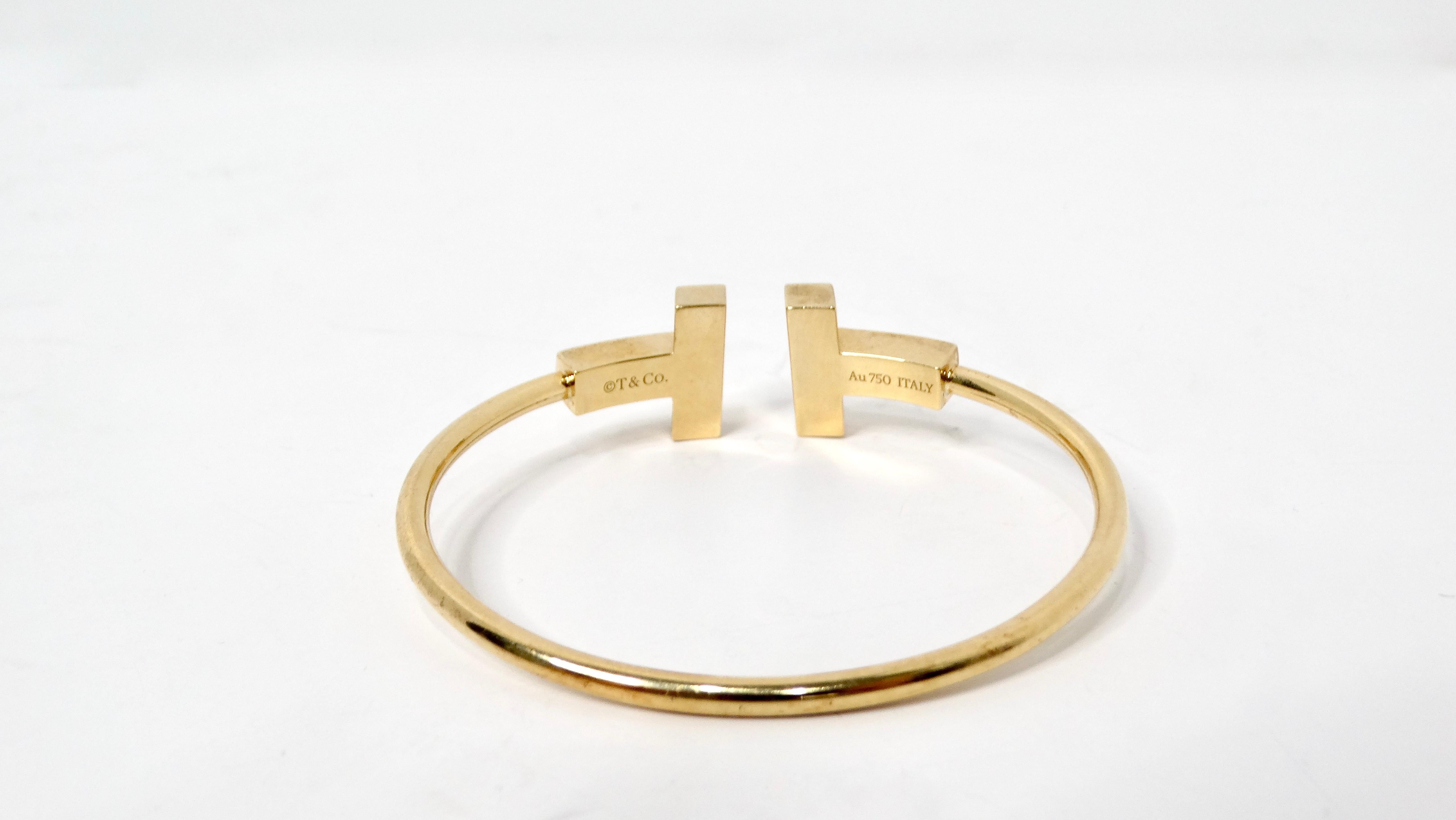 Bracciale a T in oro 18k Tiffany & Co. In condizioni buone in vendita a Scottsdale, AZ