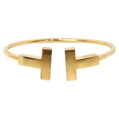 Tiffany & Co 18k Gold T Wire Bracelet