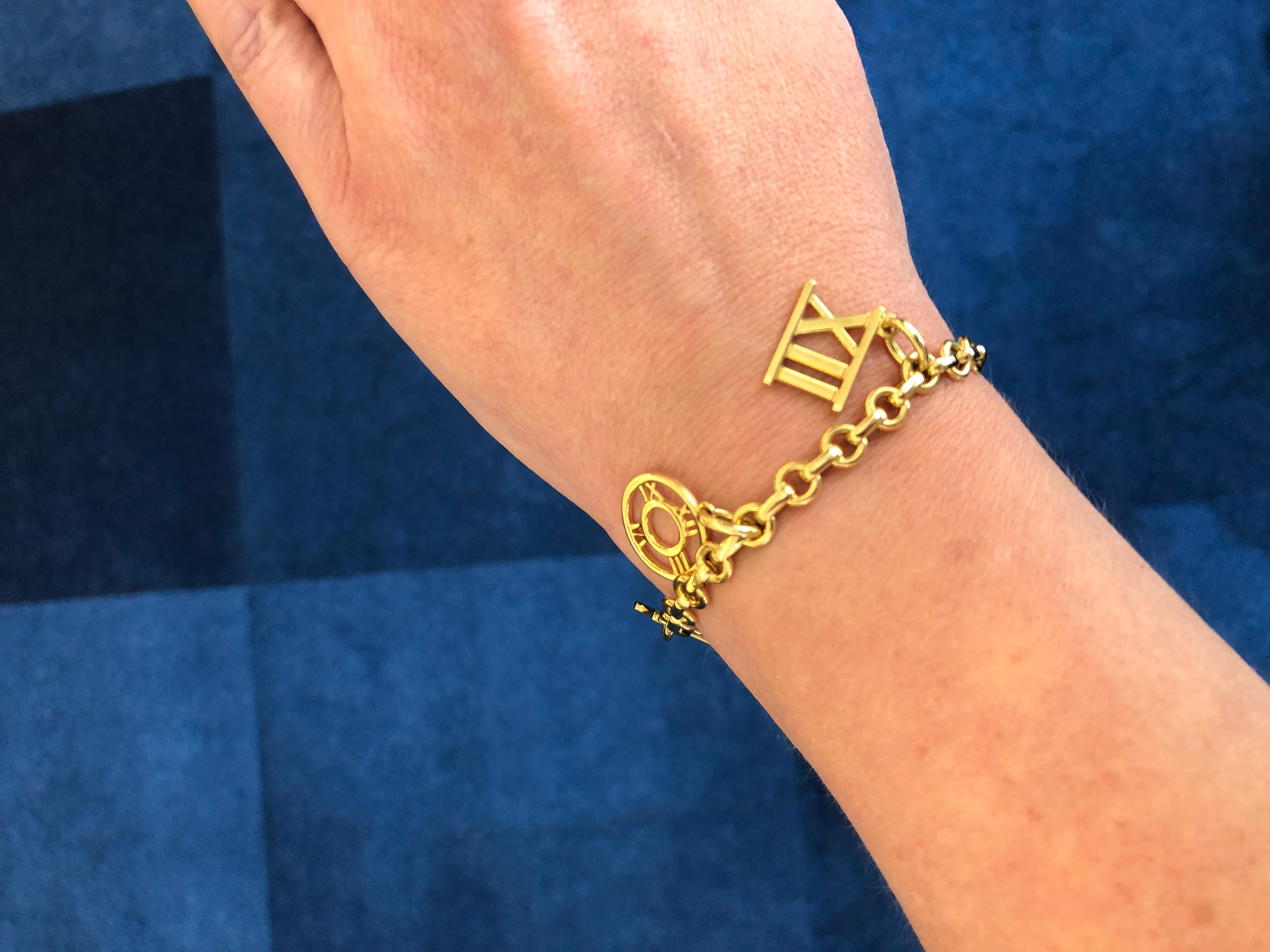 gold charm bracelet tiffany