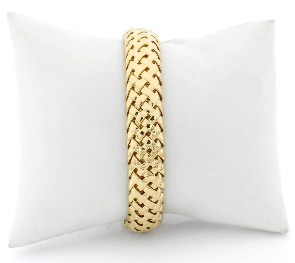 Women's TIFFANY & Co. 18K Gold Vannerie Bracelet  For Sale
