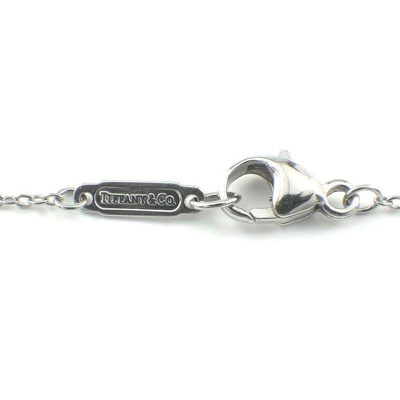TIFFANY & Co. Platinum Diamond Heart Pendant Necklace  2