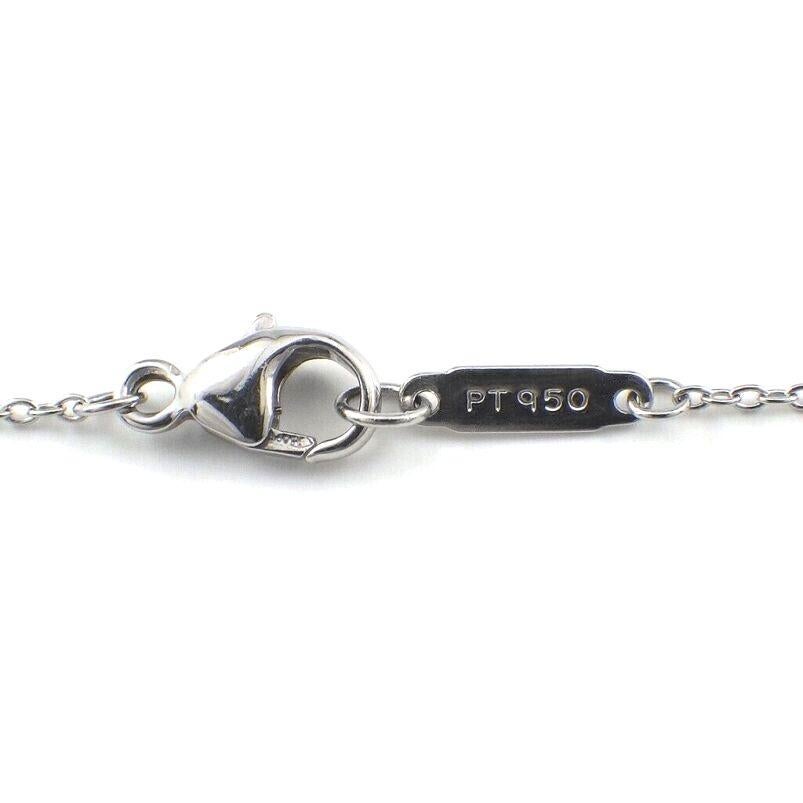 TIFFANY & Co. Platinum Diamond Heart Pendant Necklace  3