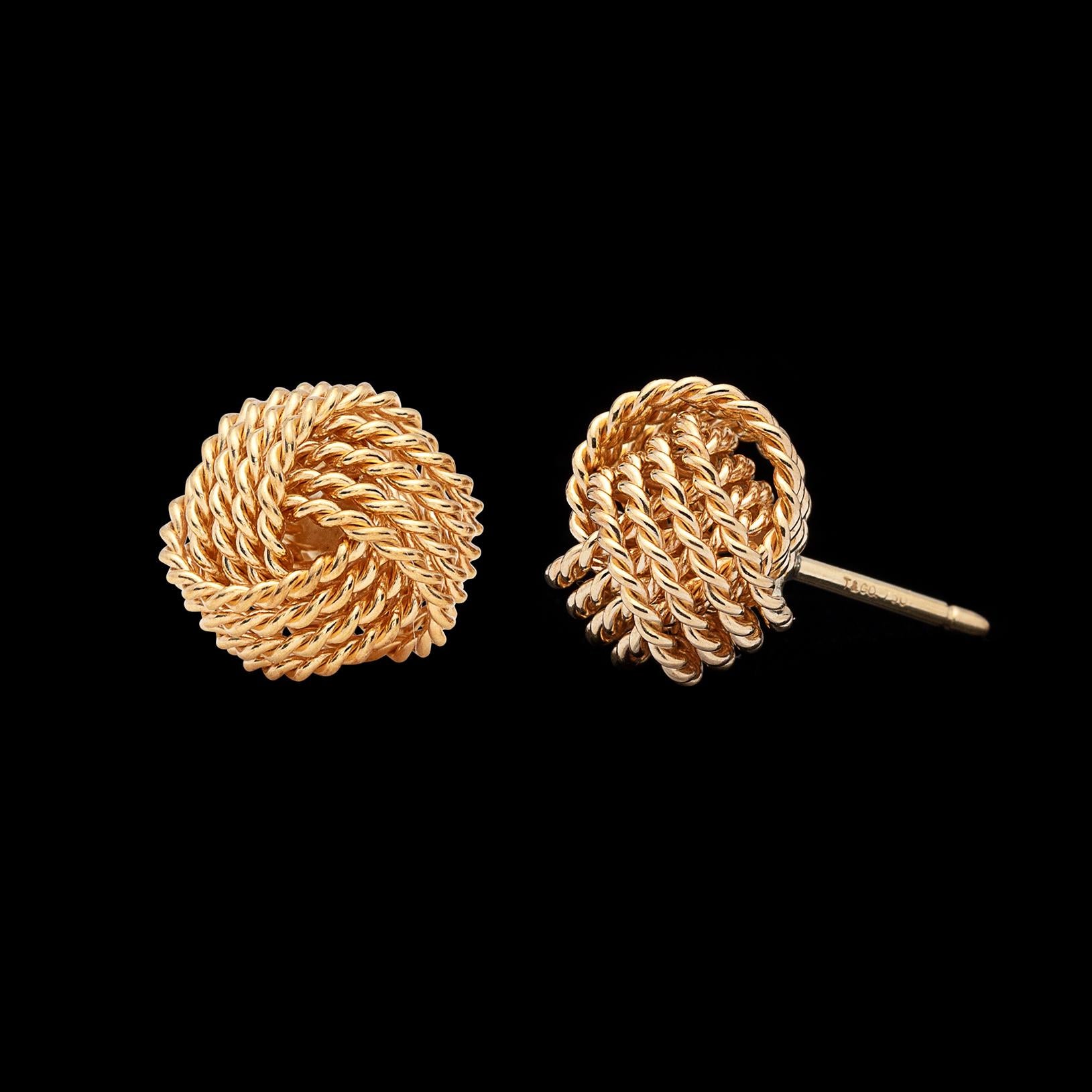 tiffany knot earrings